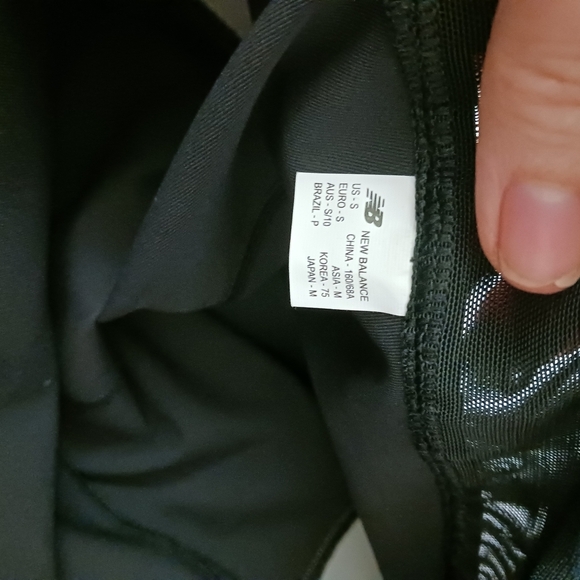 New Balance Black Sport Stripe Leggings Size Small - Picture 8 of 11